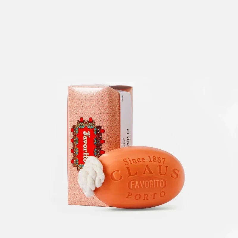 Claus Porto Deco Line Favorito Soap on a Rope - Red Berry & Argan Oil 350g