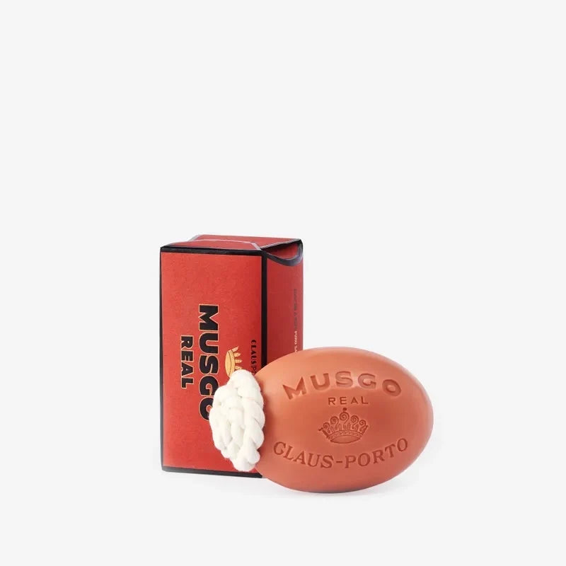 Claus Porto Musgo Real Puro Sangue Soap on a Rope - Leathery & Woody 190g