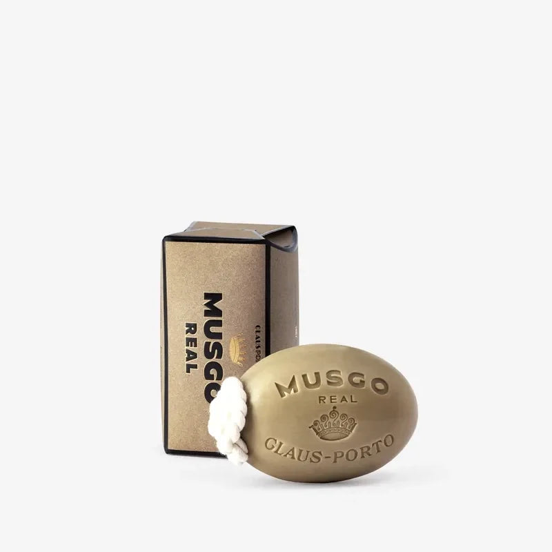 Claus Porto Musgo Real 1887 Soap on a Rope - Heritage Geranium & Walnut Oil 190g