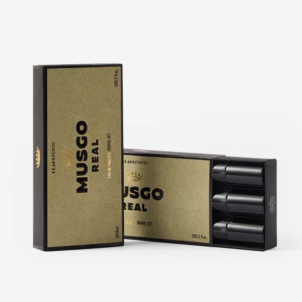 Claus Porto Musgo Real "Icon" Travel Set - 3 x 10ml Eau De Toilette Discovery Box