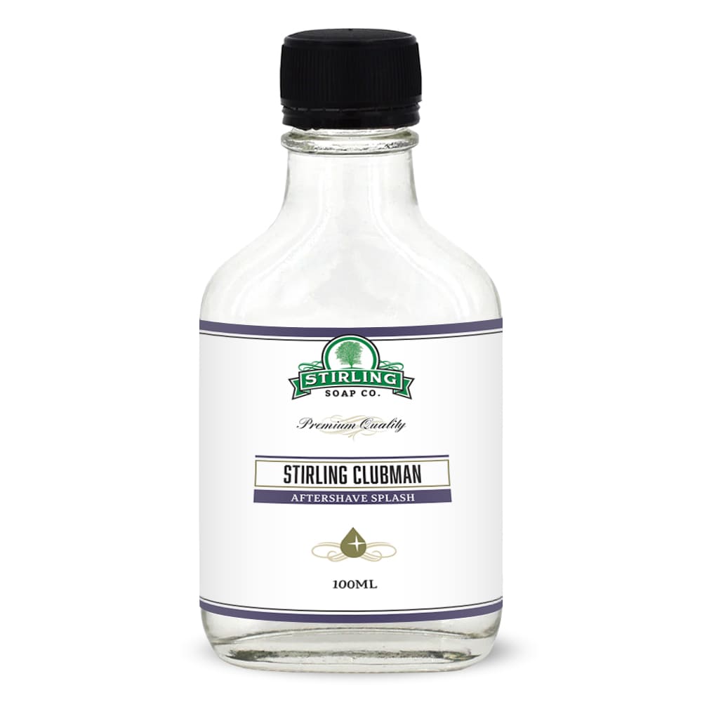 Stirling Soap Co. Aftershave Splash Clubman – A Barbershop Classic 100ml
