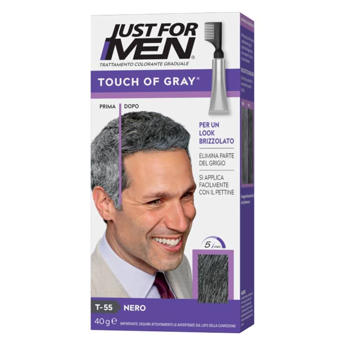 Just For Men Touch of Gray - T55 Black 40g Hair Colorant