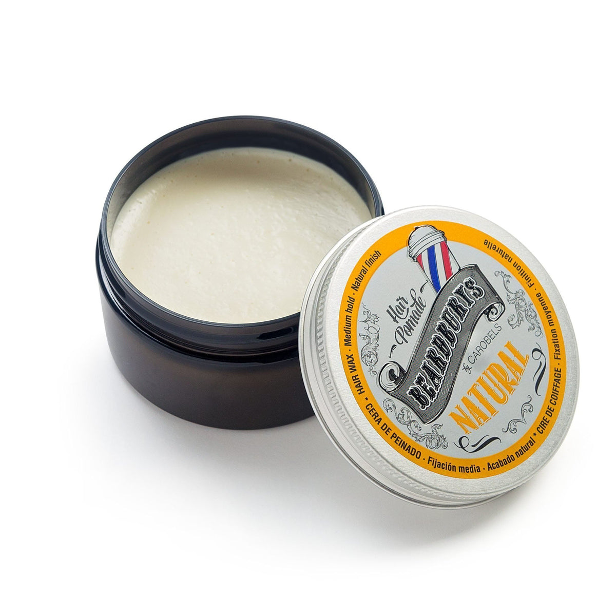 Beardburys Natural Hair Pomade - Light Hold & Natural Shine Wax 100ml