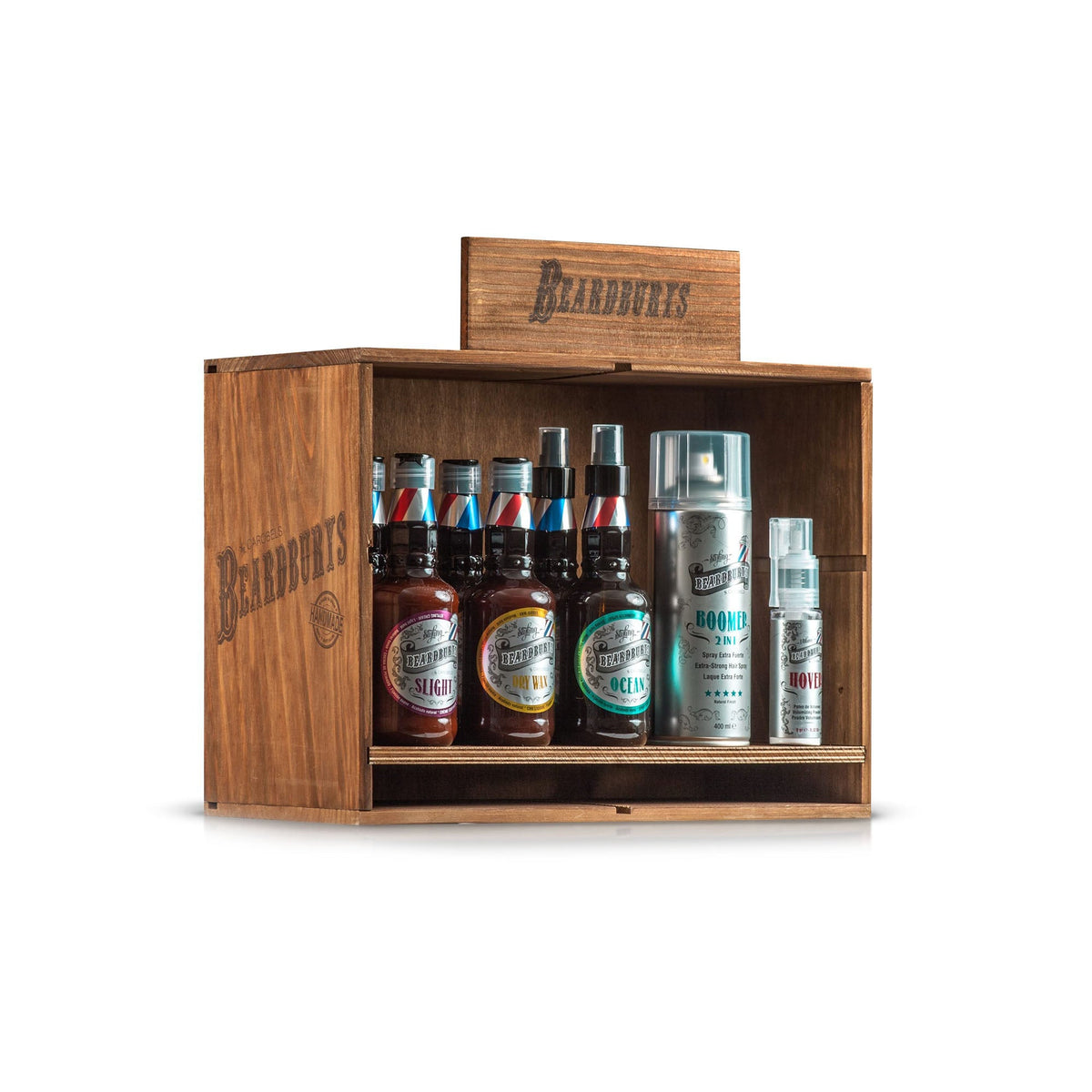 Beardburys Exhibition Wood Countertop Display Stand - Professional Salon Retail Organizer (38x19x29cm)