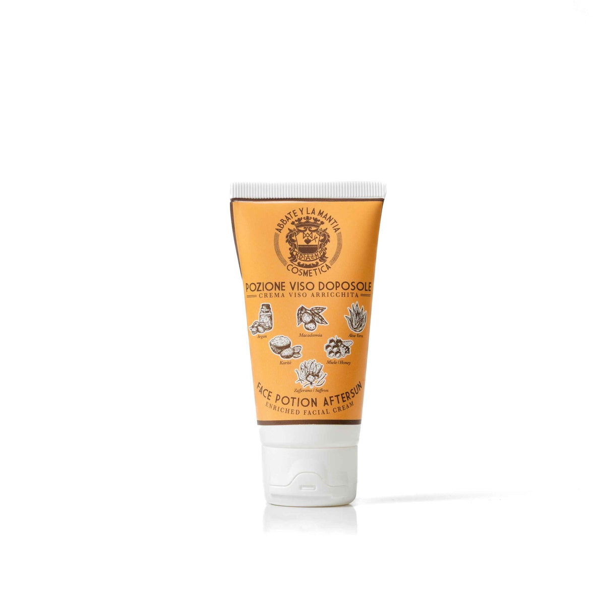 Abbate Y La Mantia After Sun Face Cream - Restorative Saffron & Aloe Treatment 50ml