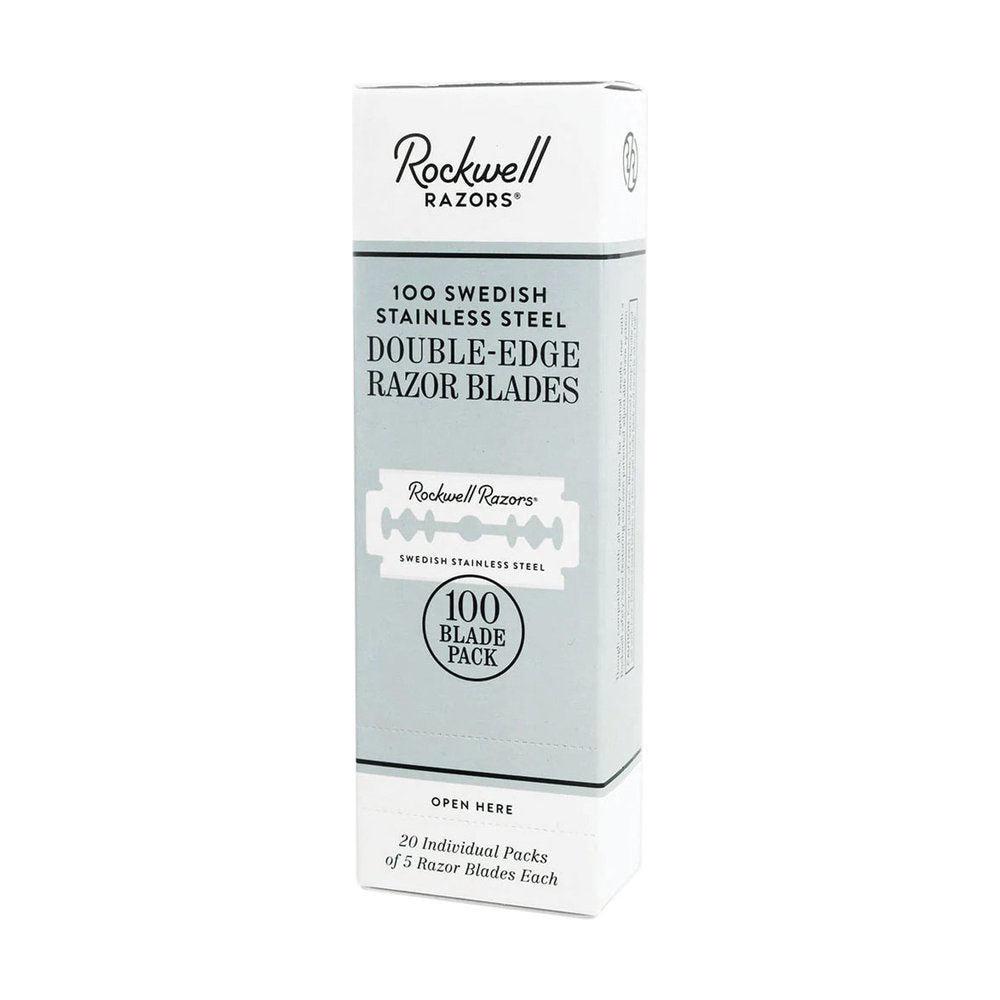 Rockwell Razors Swedish Stainless Steel Blades 100-Pack – Bulk Precision & Value