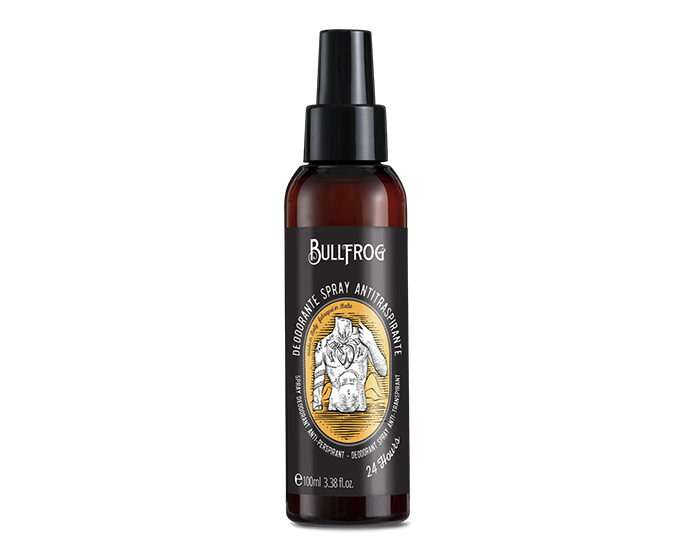 Bullfrog Deodorant Spray - Long Lasting Freshness & Odor Protection 100ml