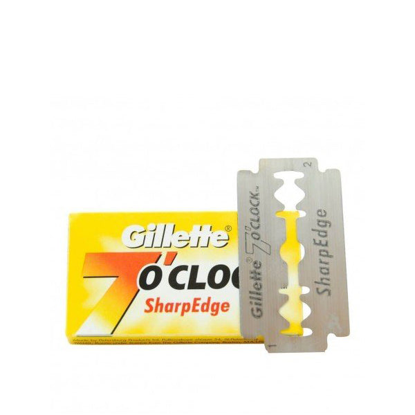 Gillette 7 O'Clock Sharp Edge Double Edge Razor Blades 5pcs
