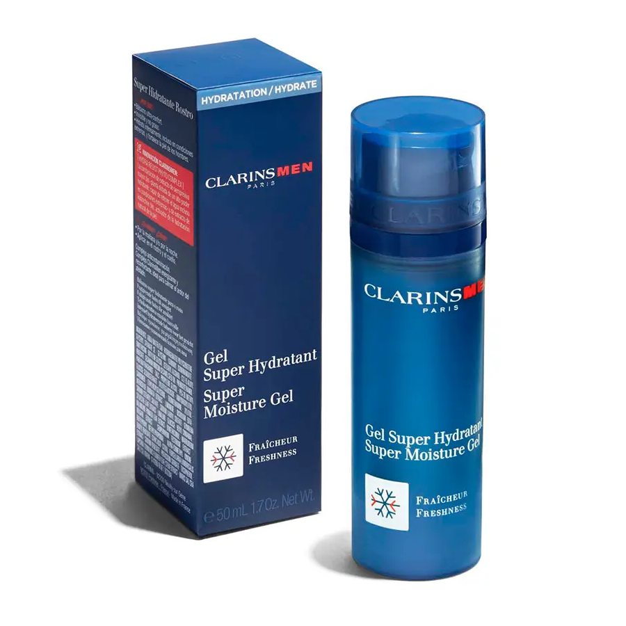 Clarins Men Super Moisture Gel - Hydrating & Mattifying Face Gel 50ml