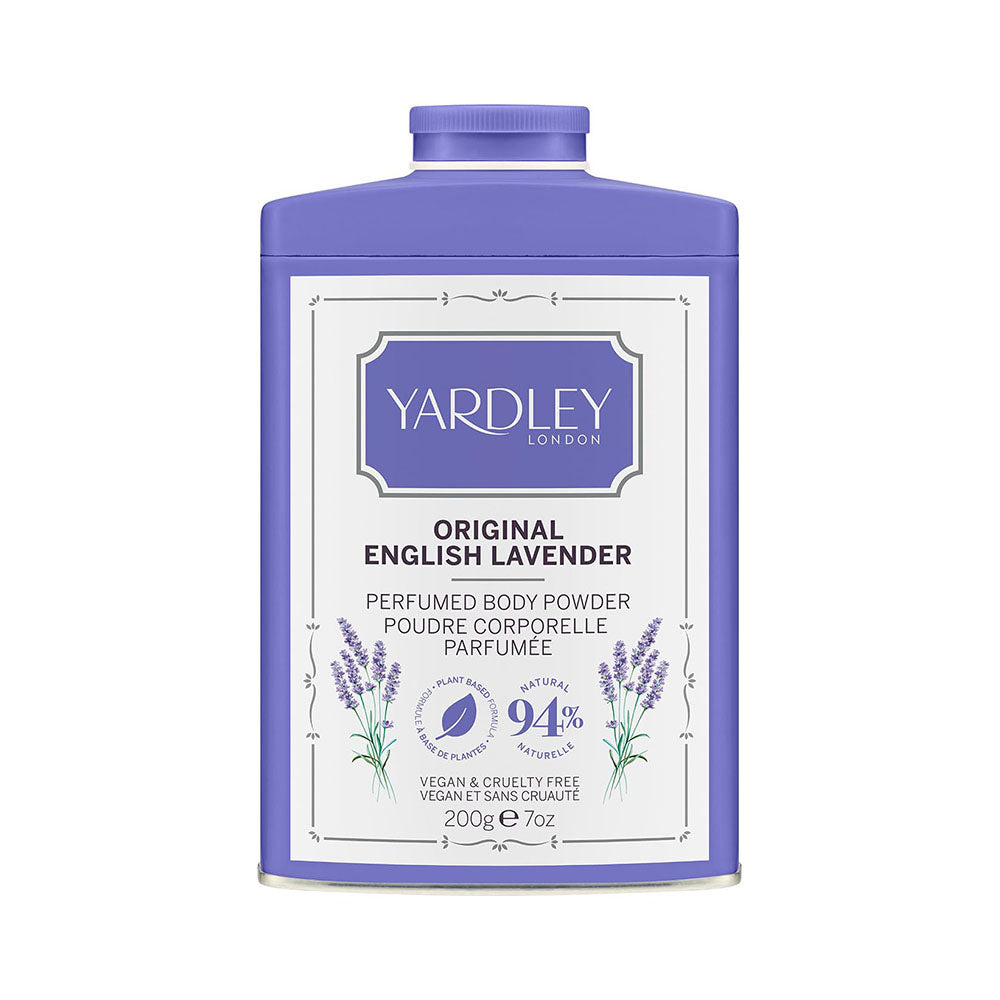 Yardley London Original English Lavender Perfumed Body Powder – Luxury Silky Talc 200g