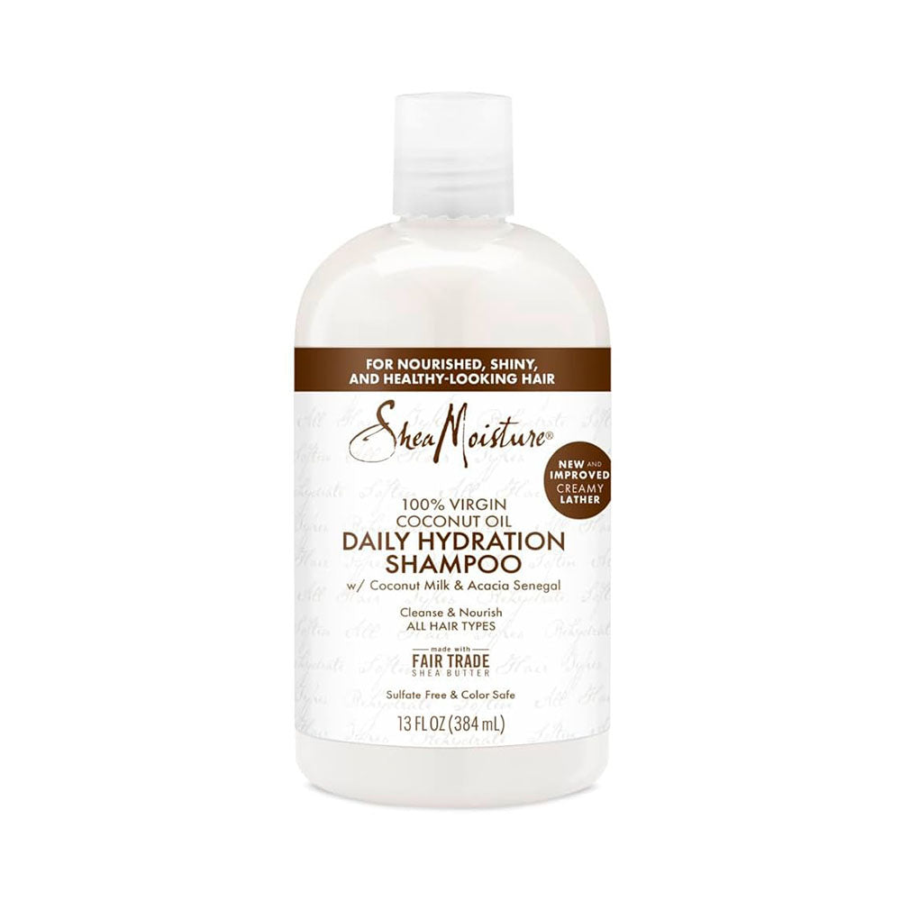 Shea Moisture 100% Virgin Coconut Oil Daily Hydration Shampoo – Pure Tropical Moisture 384ml
