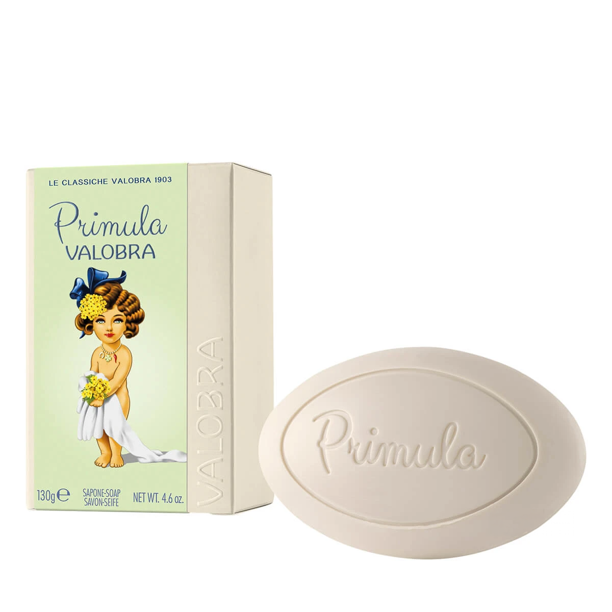 Valobra Primula Soap – The Gentle Touch of Vitamin E 130g