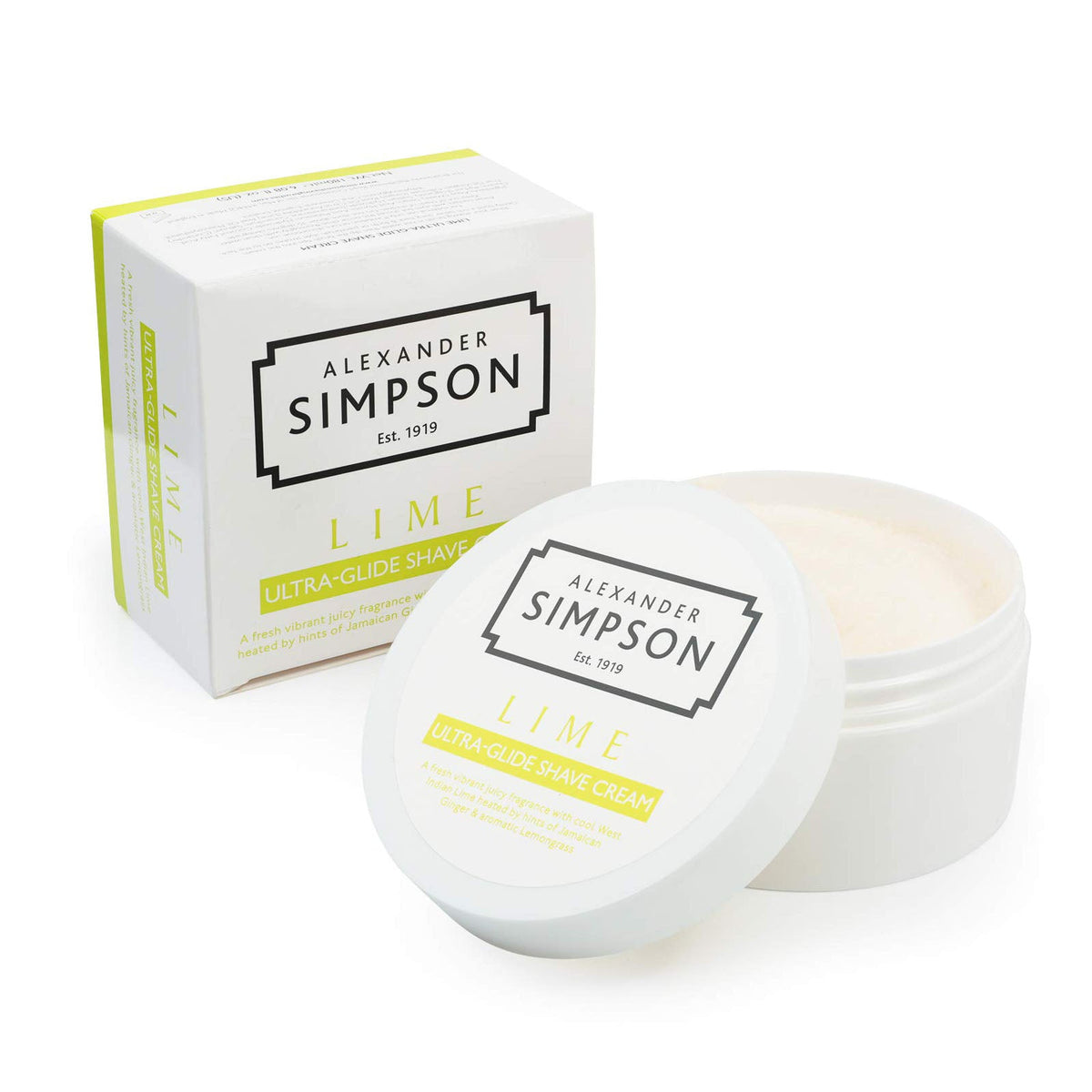 Simpsons Lime Luxury Shaving Cream – Zesty Cushion & Refreshing Performance 180ml