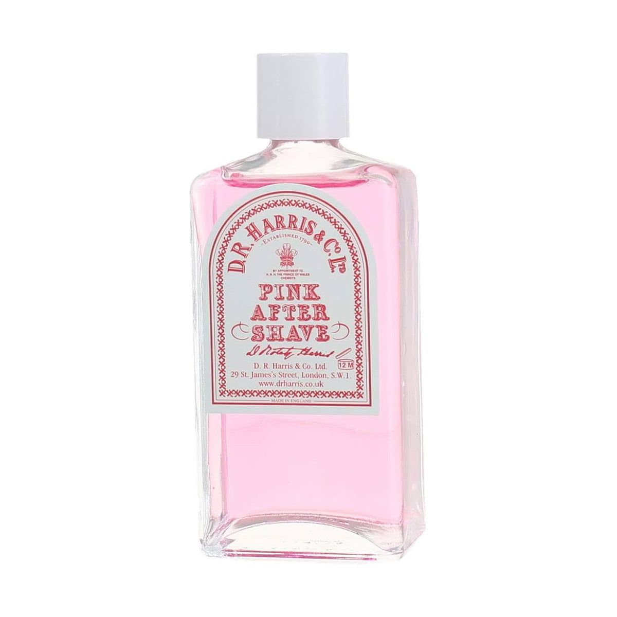 Dr Harris Pink Aftershave Lotion - Low-Alcohol Antiseptic Toner for Sensitive Skin 100ml