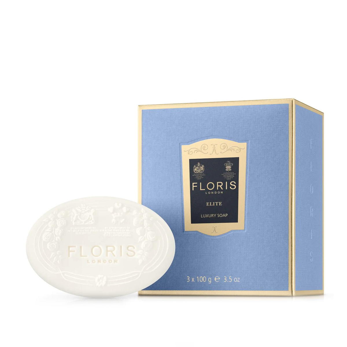 Floris London Elite Luxury Soap Set - Triple-Milled Guest Soaps (3 x 100g)