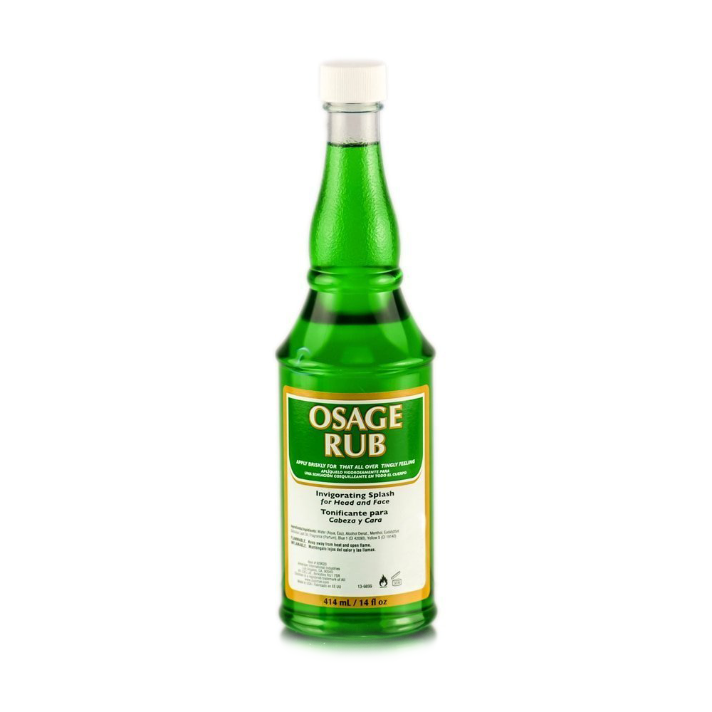 Jeris Osage Rub by Clubman Pinaud - Invigorating Menthol Face & Scalp Splash 414ml