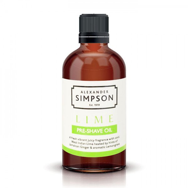 Simpsons Ultra Glide Lime Pre-Shave Oil – Zesty Protection 50ml