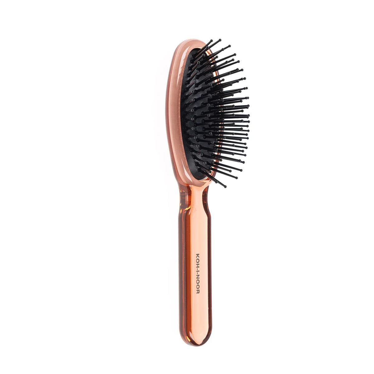 Koh-I-Noor 8109RO All Season Compact Hairbrush - Cushion Base & Transparent Design