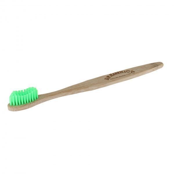 Dr Harris Bamboo Toothbrush - Sustainable Oral Care with Light Green Bristles Medium