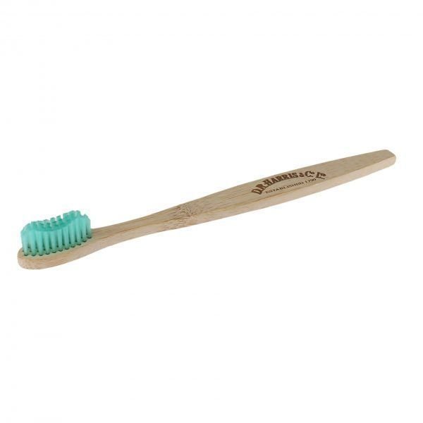 Dr Harris Bamboo Toothbrush - Sustainable Oral Care with Dark Green Bristles Medium