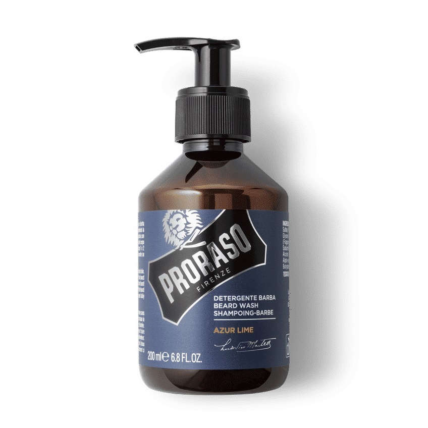 Proraso Beard Wash Azur Lime – Vibrant Mediterranean Citrus Scent 200ml