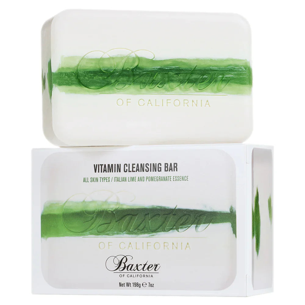 Baxter of California Vitamin Cleansing Bar - Lime & Pomegranate Body Soap 198g