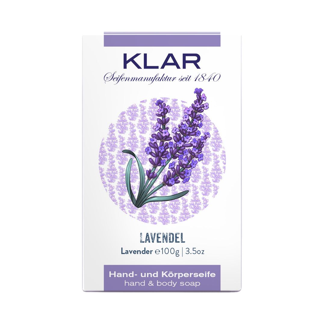 Klar Lavender Soap - Relaxing & Balancing Herbal Care 100g