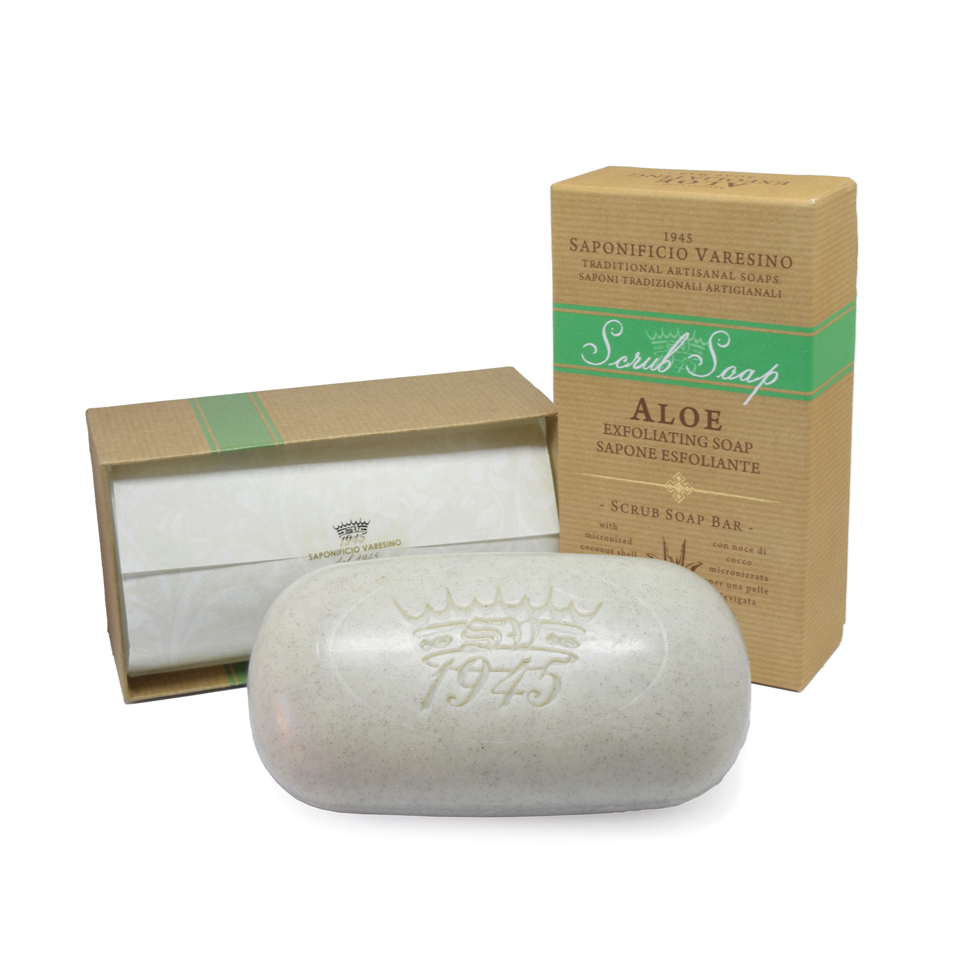 Saponificio Varesino Hand & Body Scrub Soap Aloe – Hydrating Exfoliation 300g