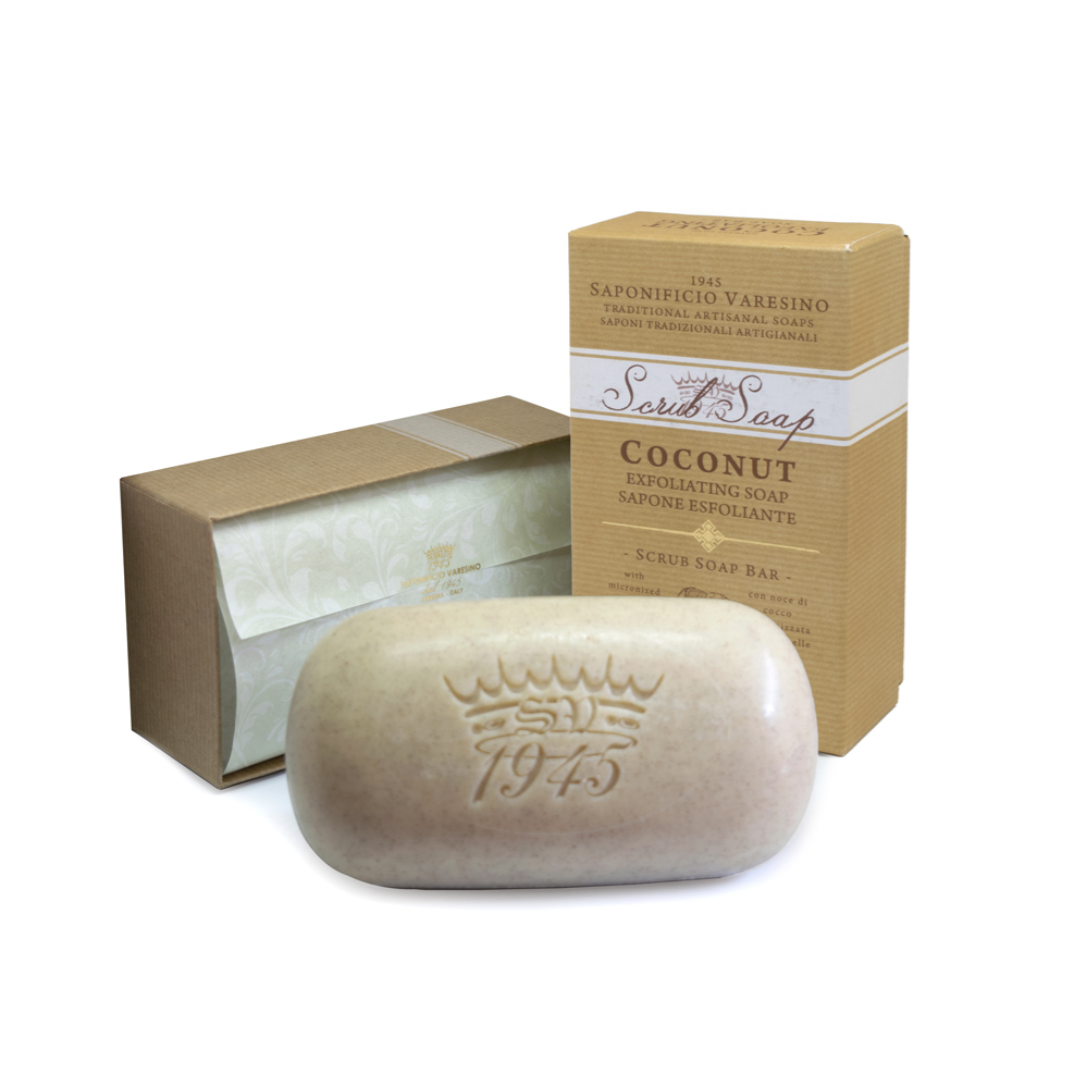 Saponificio Varesino Hand & Body Scrub Soap Coconut – Tropical Skin Refinement 300g
