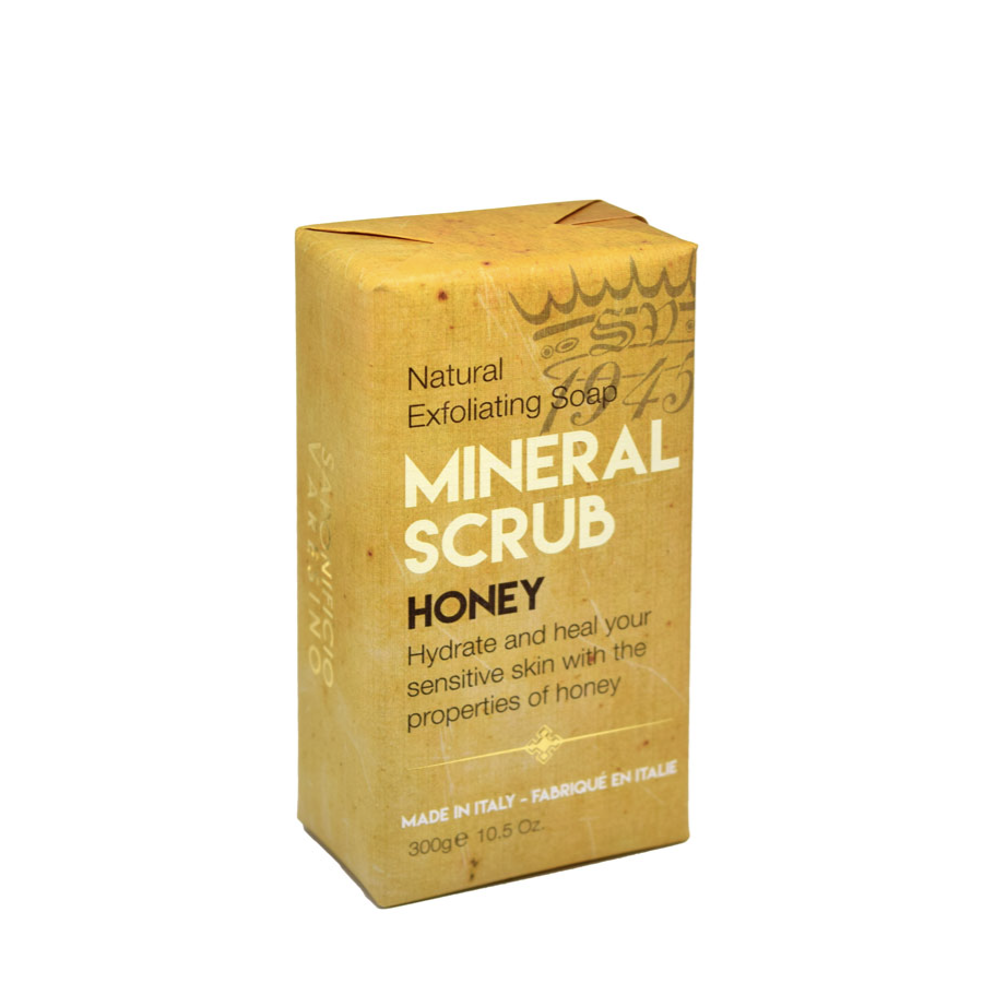 Saponificio Varesino Honey & Grain Scrub Soap – Nutritive Exfoliation 300g