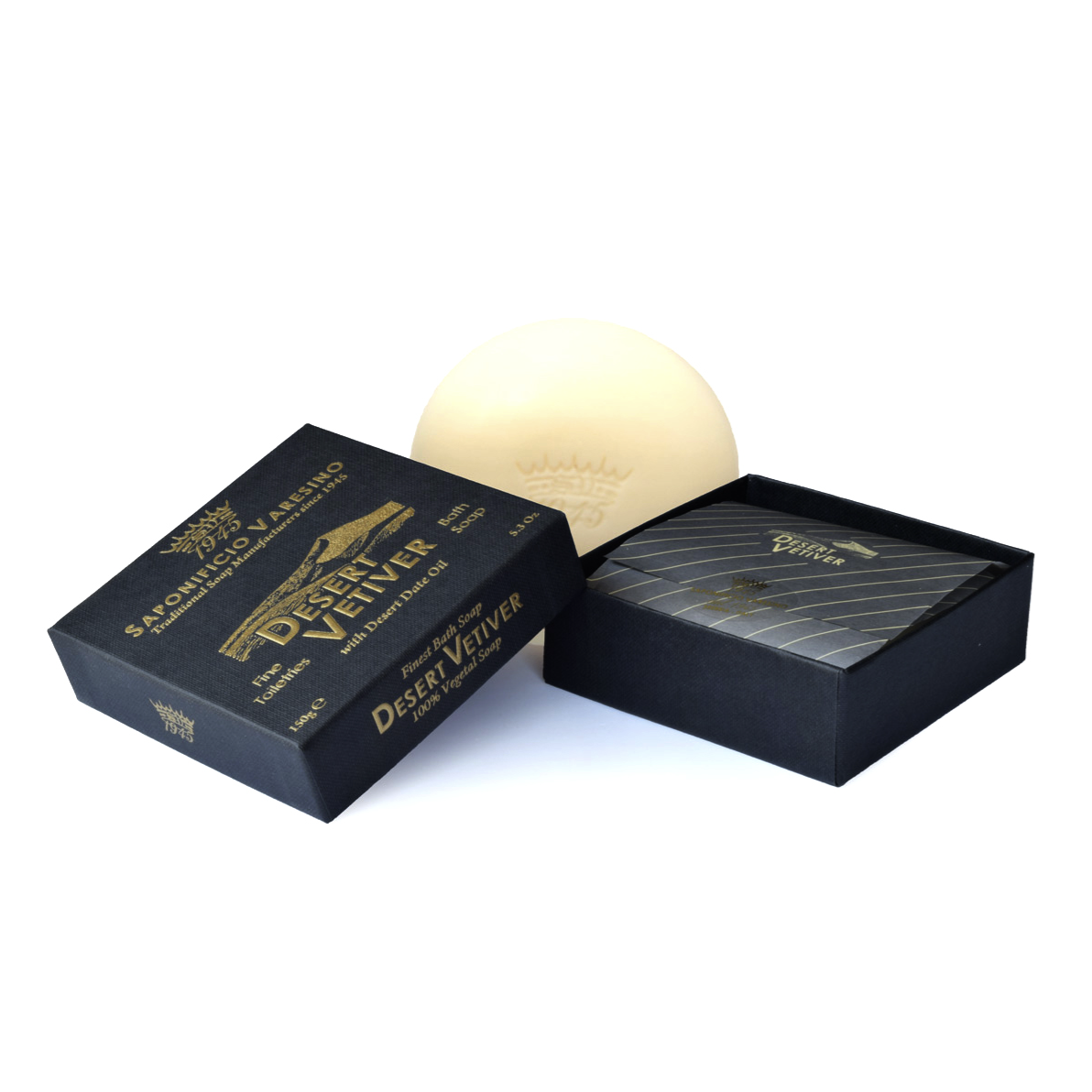 Saponificio Varesino Desert Vetiver Bath Soap – Mineral Rich Purity 150g
