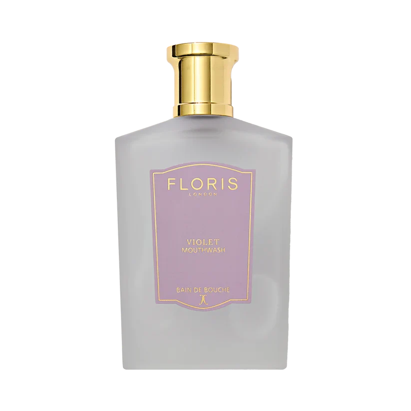 Floris London Violet Mouthwash 100ml - Concentrated Luxury Breath Freshener