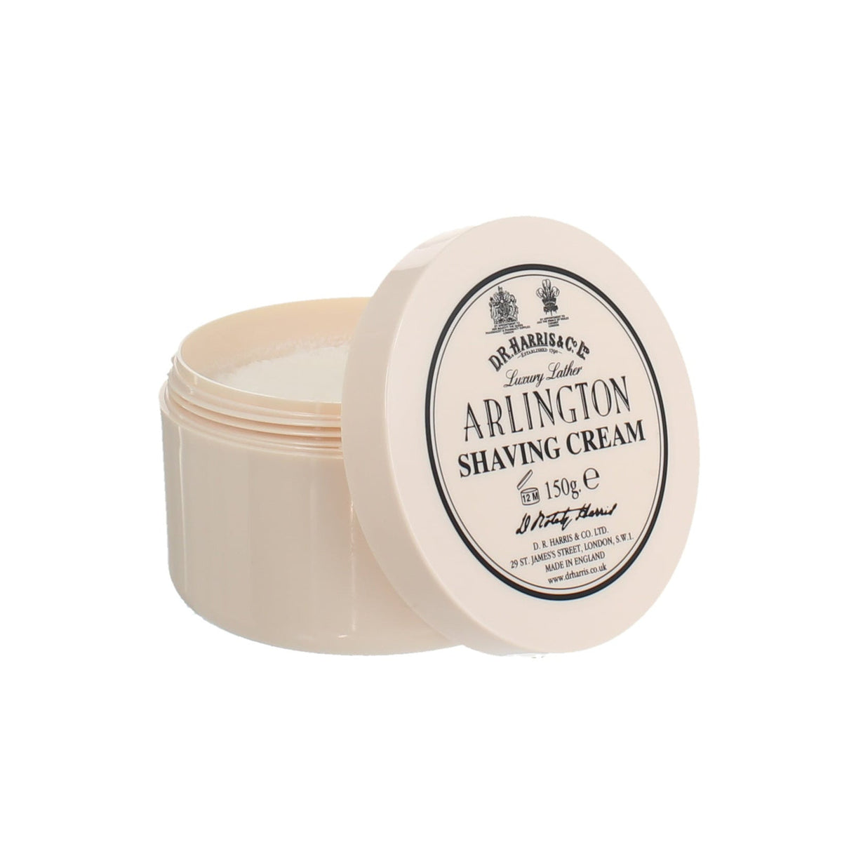 Dr Harris Arlington Shaving Cream Bowl - Glycerin-Rich Citrus and Fern Lather 150g