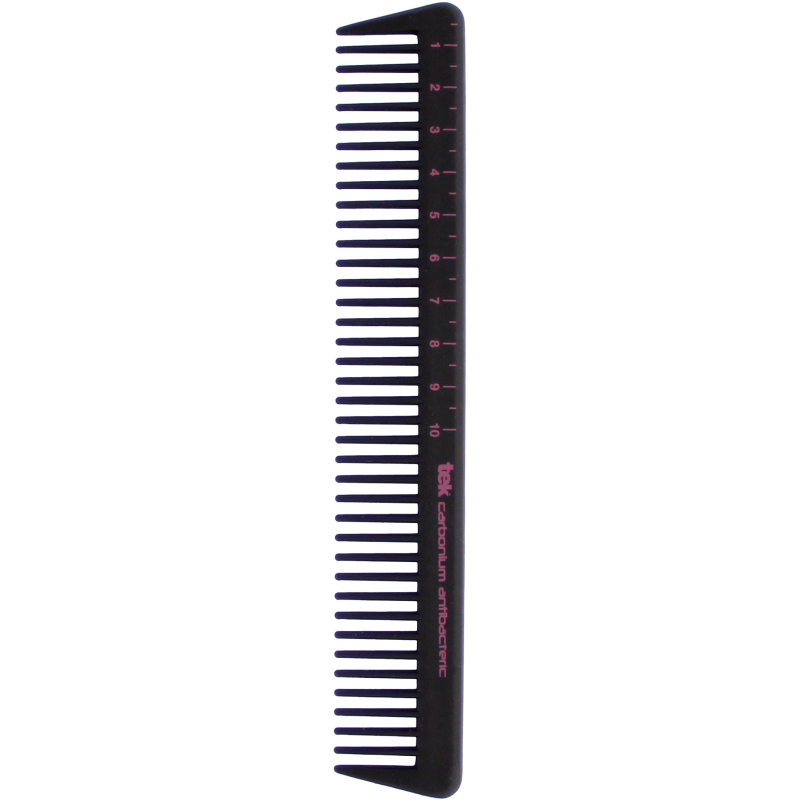 TEK 2360 Academic Wide Tooth Cutting Comb - 99.99% Antibacterial Carbon Alloy