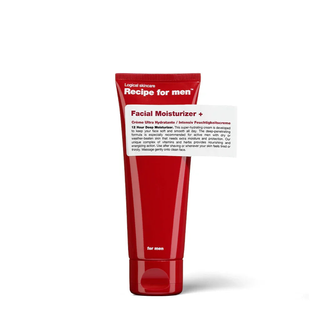 Recipe for men +Ultra Facial Moisturizer – Ultimate Hydration & Recovery 75ml
