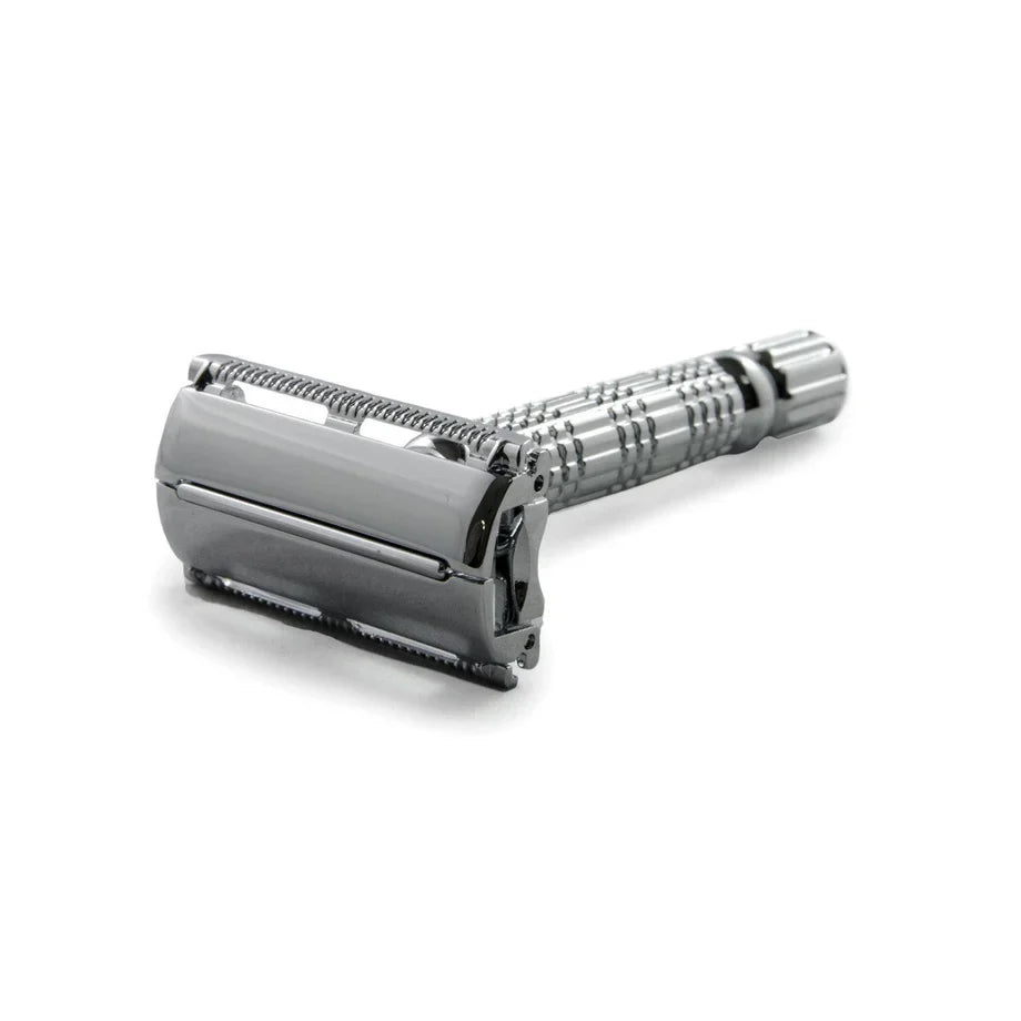 Rockwell R1 "Rookie" Safety Razor (White Chrome) – Effortless Transition to Wet Shaving
