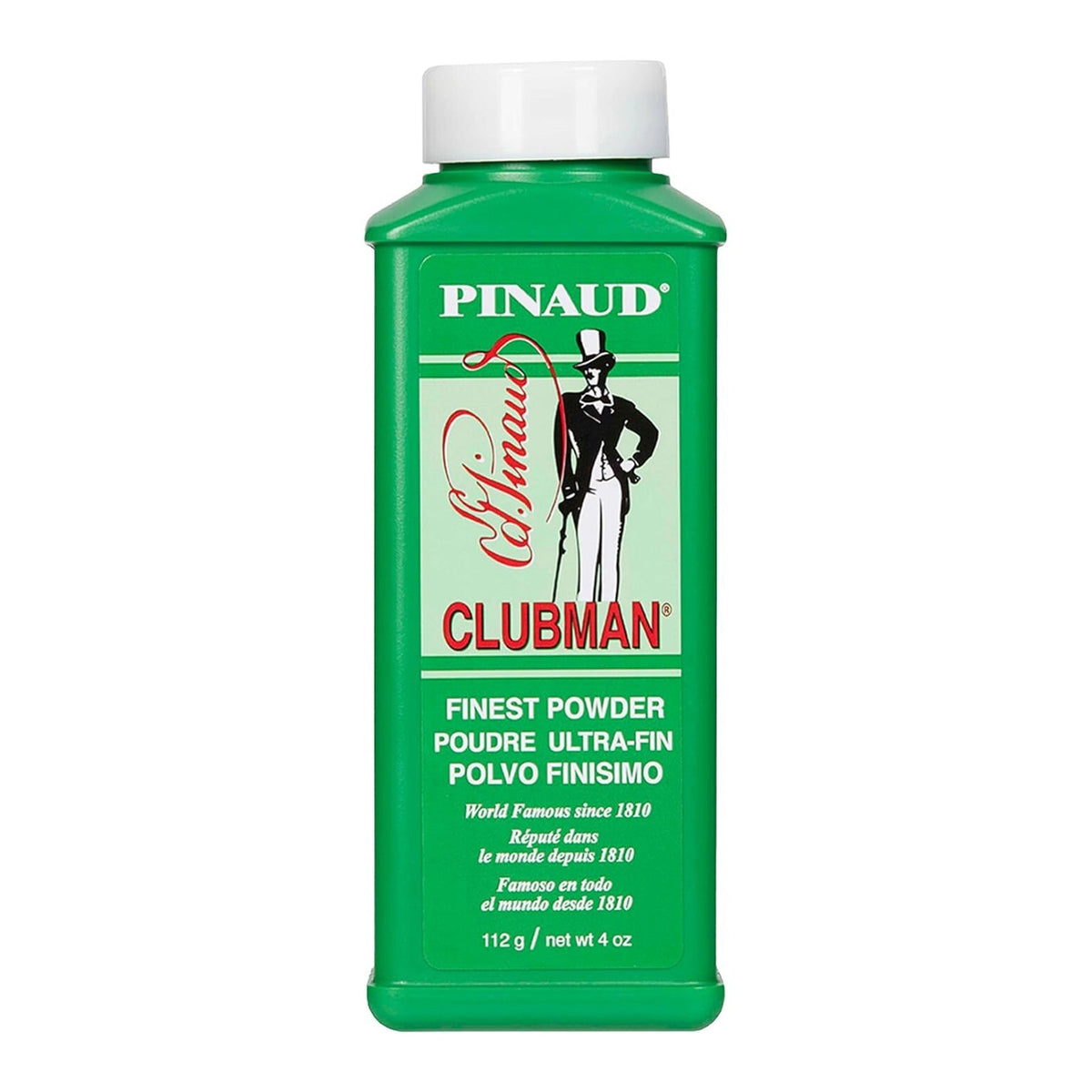 Clubman Pinaud Finest Powder White - Classic Soothing Body & Post-Shave Powder 112g