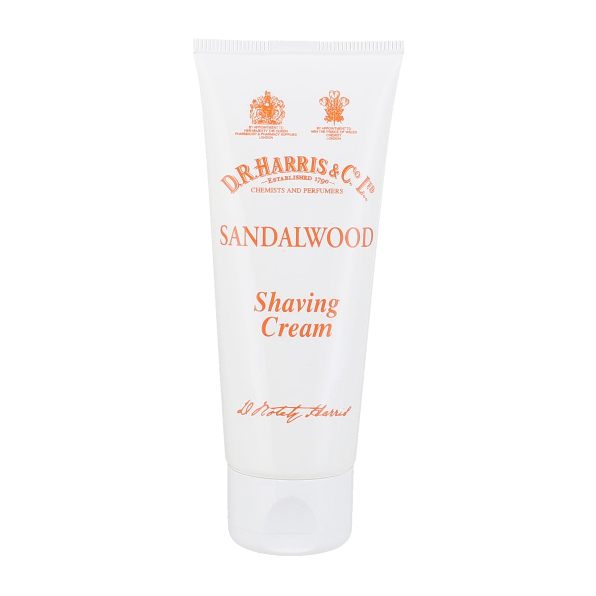 Dr Harris Sandalwood Shaving Cream Tube - Exotic Spice Travel-Ready Lather 75ml