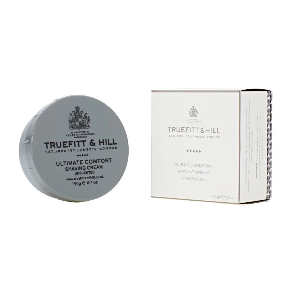 Truefitt & Hill Ultimate Comfort Shaving Cream Bowl 190g (Unscented)