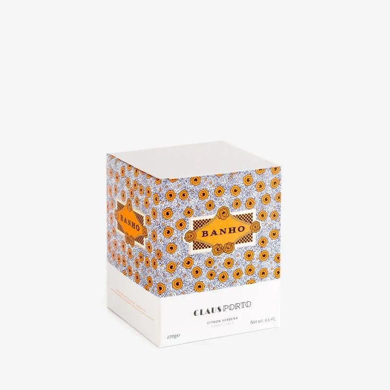 Claus Porto Deco Line Banho Scented Candle - Porcelain Vessel 270g