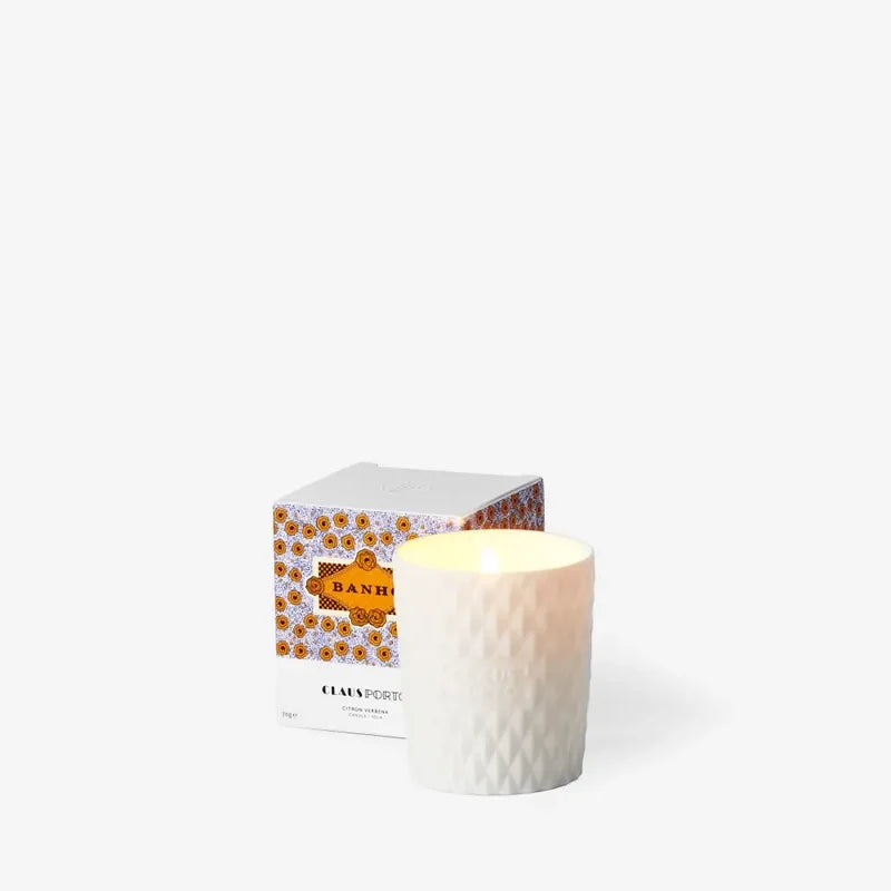 Claus Porto Banho Mini Scented Candle - Porcelain Vessel 70g