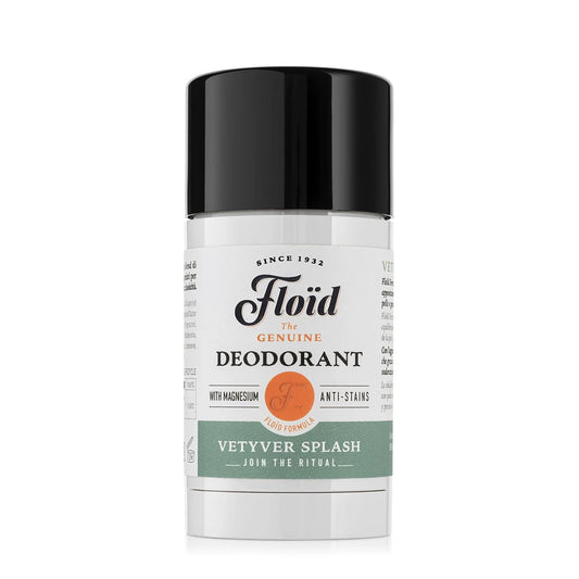 Floid Vetyver Splash Deodorant - Magnesium Salt Anti-Stain Protection 75ml