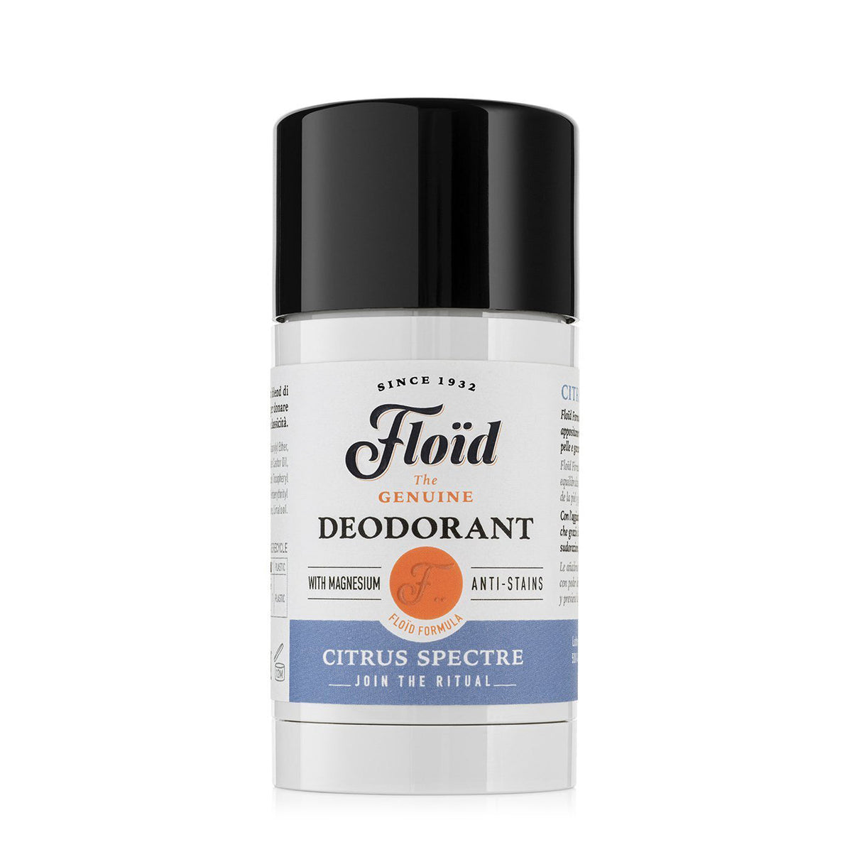 Floid Citrus Spectre Deodorant - Magnesium Salt Anti-Stain Protection 75ml