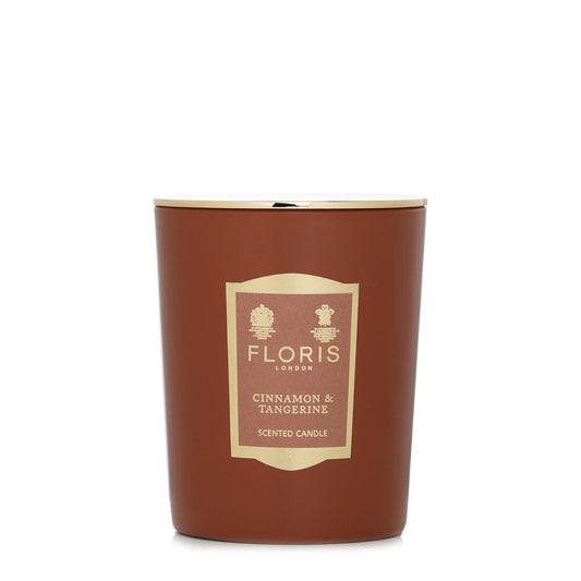 Floris London Cinnamon & Tangerine Scented Candle 175g - Luxury Spice & Citrus Home Fragrance