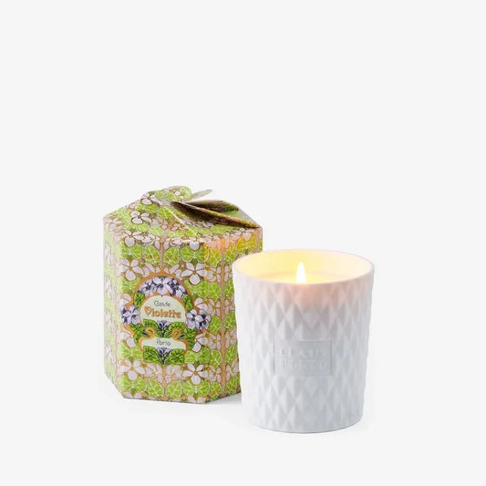Claus Porto Violette Scented Candle - Spring Flowers & Sichuan Pepper 270g