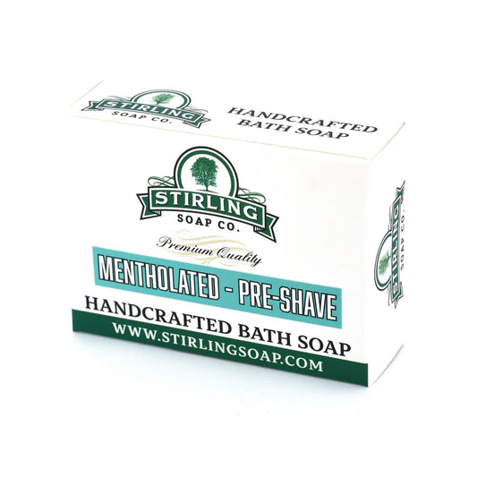 Stirling Soap Co. Mentholated Pre-Shave Soap – The Ultimate Cooling Prep 155g