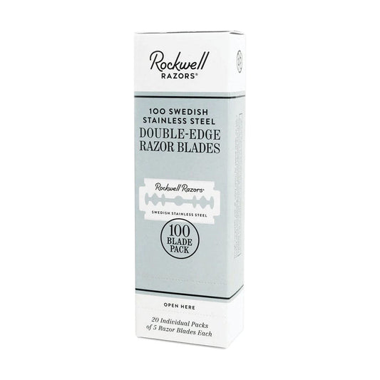 Rockwell Razors Swedish Stainless Steel Blades 100-Pack – Bulk Precision & Value