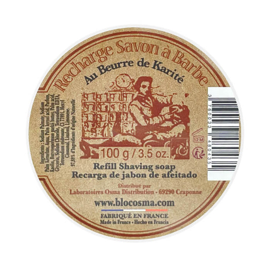 Osma Shaving Soap Refill (Alum Stone & Shea Butter) – Protective & Moisturizing 100g