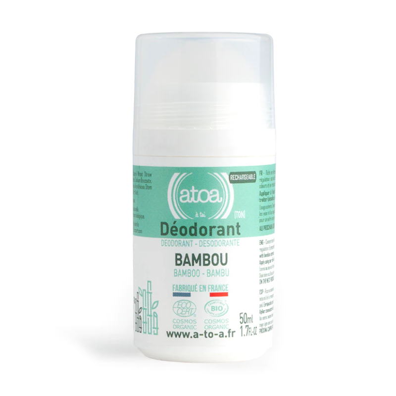 Osma ATOA Refillable Organic Bamboo Deodorant Roll-on – Sustainable Freshness 50ml