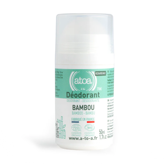 Osma ATOA Refillable Organic Bamboo Deodorant Roll-on – Sustainable Freshness 50ml